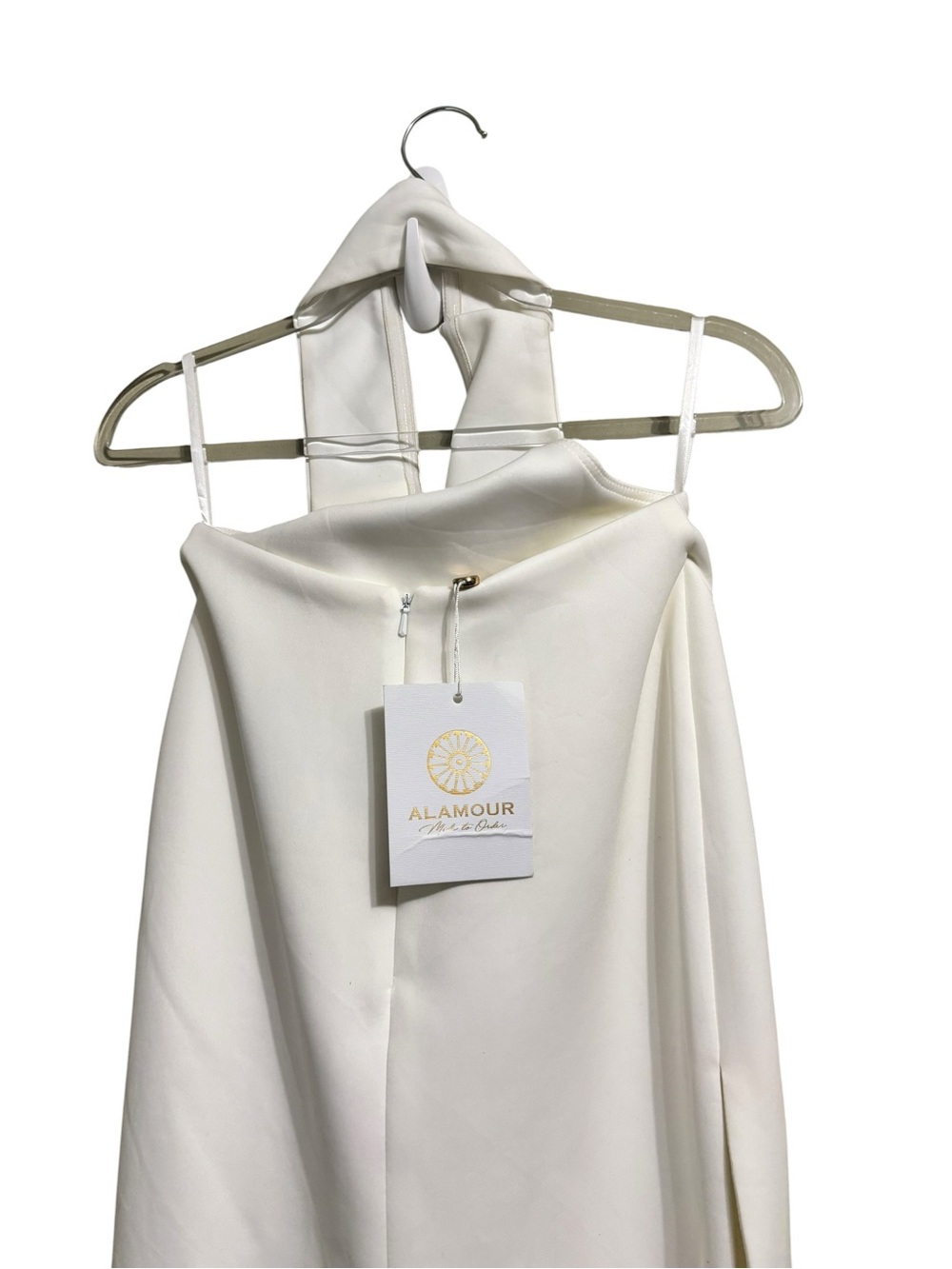 New ALAMOUR THE LABEL SZ XS ARWEN WHITE MAXI DRESS - Picture 5 of 7